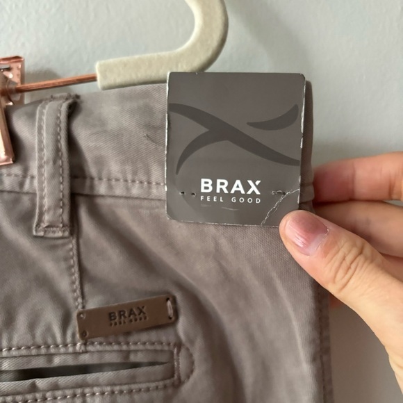 Brax Evans Flat Front Kapok &‎ Pima Luxury Chinos sz 42/34 - Picture 8 of 11